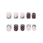 Press-On Nails Durable Acrylic Polka Dot & Bow