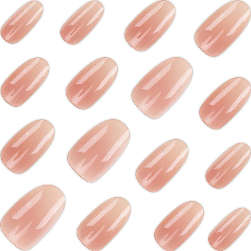Press-On Nails Durable Plastic Gradient Purple Set of 10