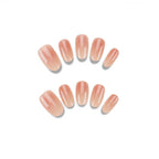 Press-On Nails Durable Plastic Gradient Purple Set of 10