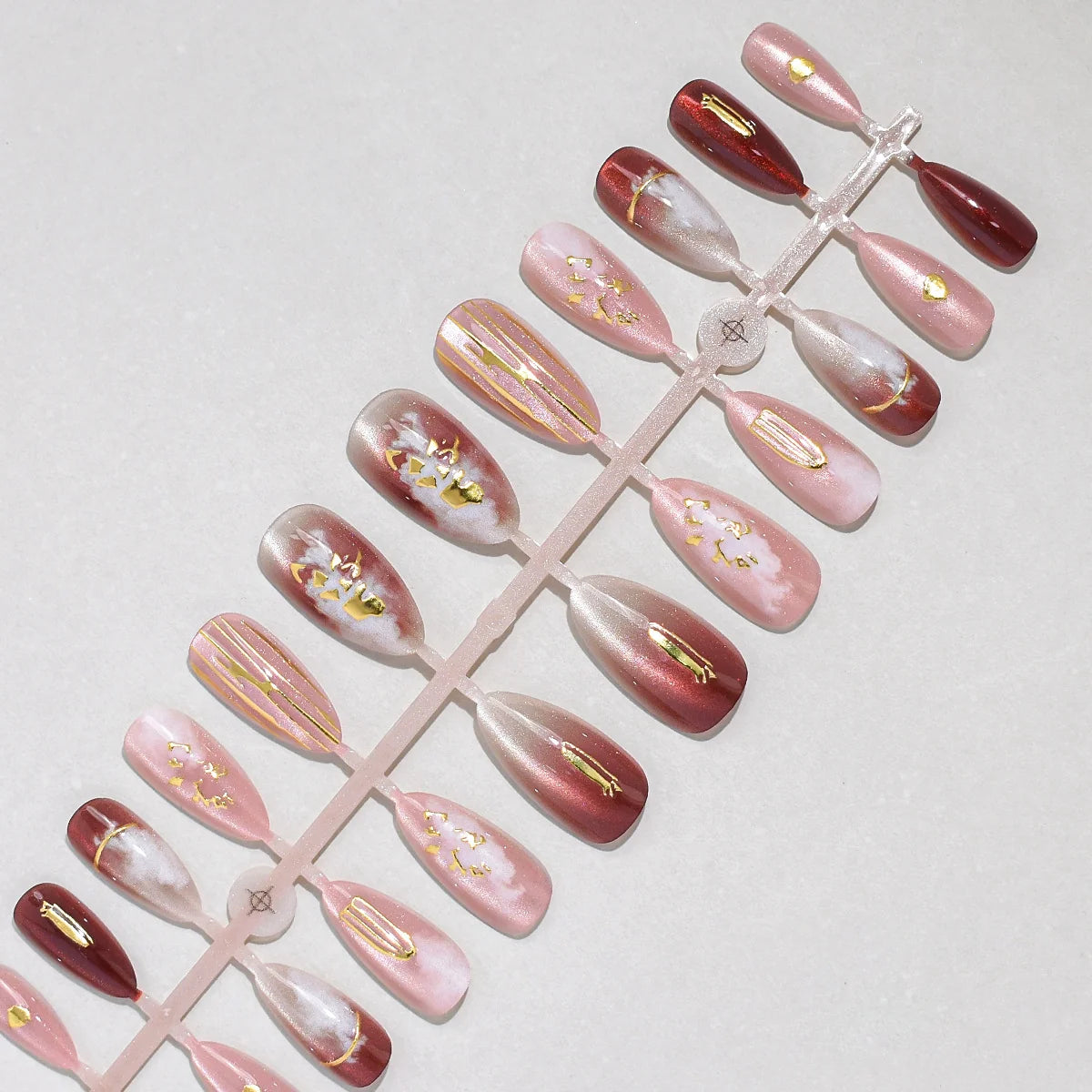 Press-On Nails Elegant Designs Long-Lasting Set of 24