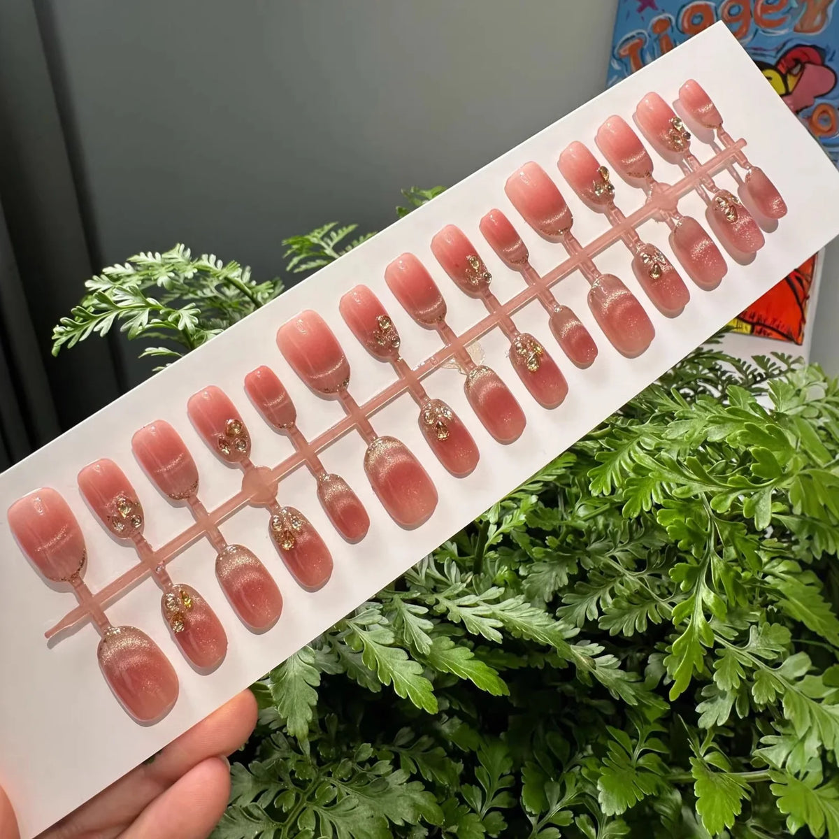 Press-On Nails Elegant Designs Self-Adhesive & Reusable