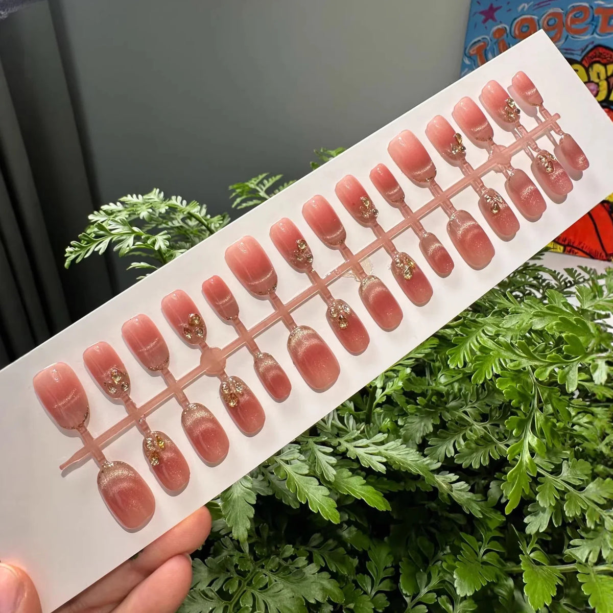 Press-On Nails Elegant Designs Self-Adhesive & Reusable