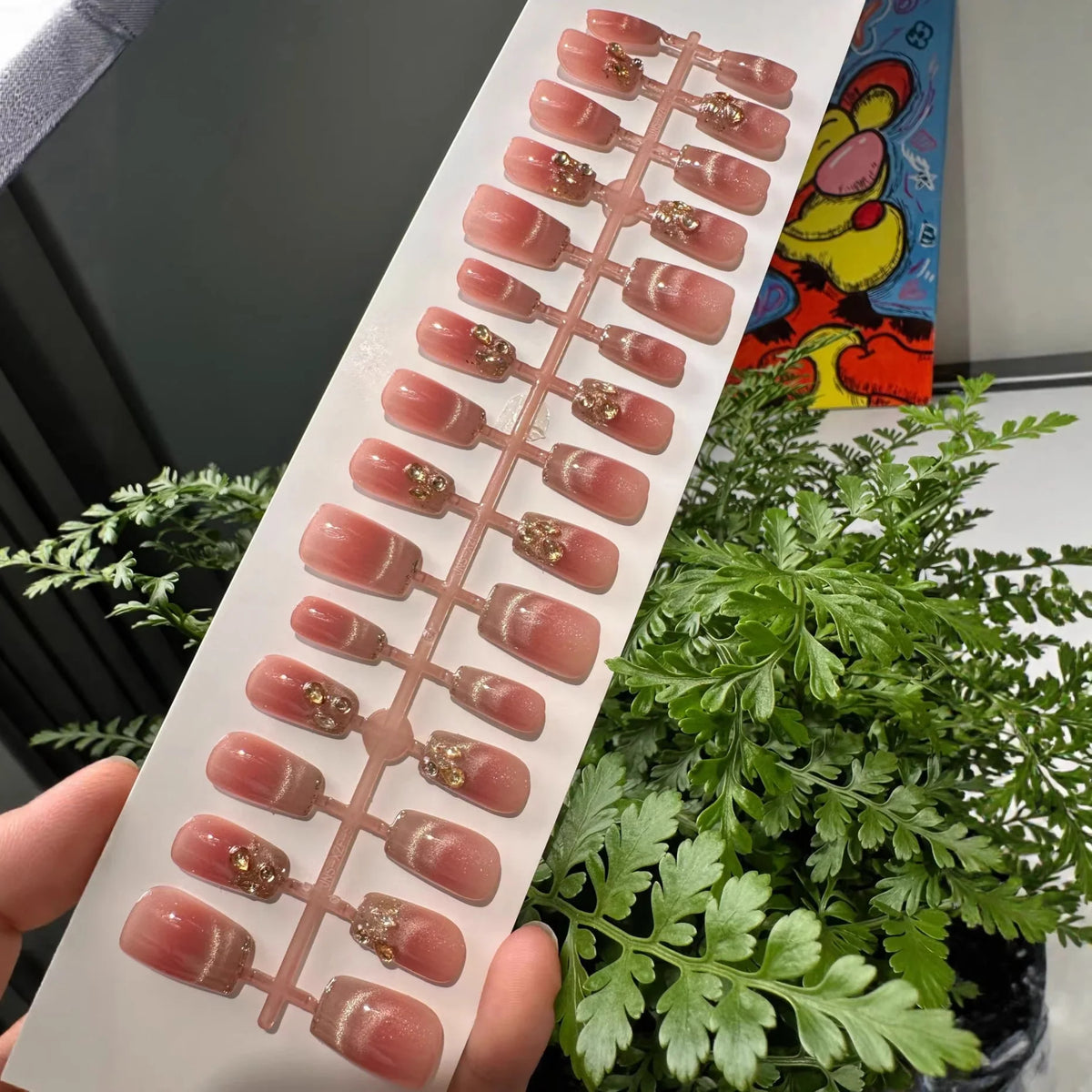 Press-On Nails Elegant Designs Self-Adhesive & Reusable