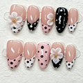 Press-On Nails Elegant Floral Design Easy Application & Comfortable Fit