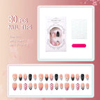 Press-On Nails Elegant Floral Design Easy Application & Comfortable Fit