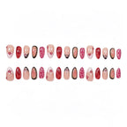 Press-On Nails Elegant Floral Peel & Stick 30-Piece