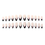 Press-On Nails Elegant Floral Self-Adhesive & Reusable