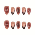 Press-On Nails Elegant Mixed Nail Art Easy Application