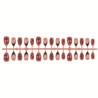 Press-On Nails Elegant Mixed Nail Art Easy Application