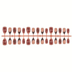 Press-On Nails Elegant Mixed Nail Art Easy Application