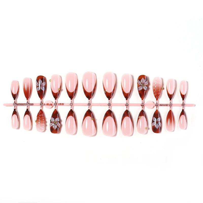 Press-On Nails Embellished Glue-Free & Reusable