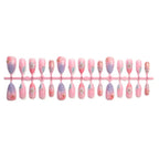 Press-On Nails Extended Acrylic Hand-Painted Floral