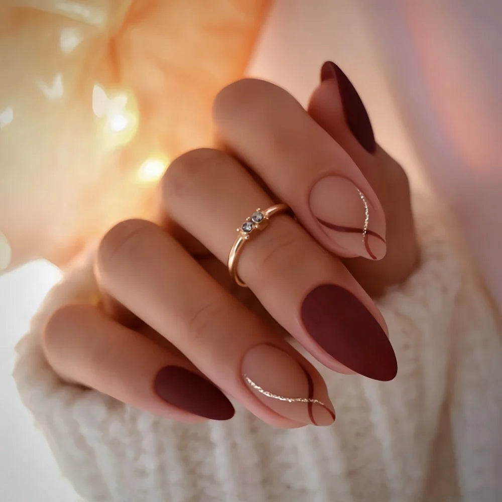 Press-On Nails Festive Designs Buffing Strips & Gel Polish