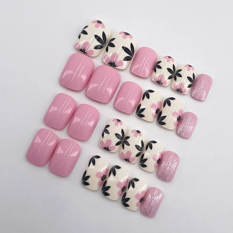Press-On Nails Festive Designs Peel-And-Press Chip-Resistant