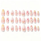 Press-On Nails Floral & Accent Designs Pre-Applied Adhesive