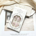 Press-On Nails Floral Accent & Glossy Finish Multiple Sizes