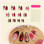 Press-On Nails Floral Accent No-Glue & Reusable