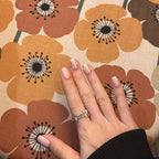 Press-On Nails Floral Accent Non-Toxic Comfortable Fit