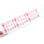 Press-On Nails Floral Accent Reusable & Glue-Free