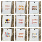 Press-On Nails Floral Accent Reusable Long-Lasting Hold