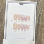 Press-On Nails Floral Accent Reusable Long-Lasting Hold