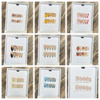Press-On Nails Floral Accent Reusable Long-Lasting Hold