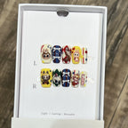 Press-On Nails Floral Accent Reusable Long-Lasting Hold