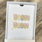 Press-On Nails Floral Accent Reusable Long-Lasting Hold