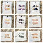 Press-On Nails Floral Accent Reusable Long-Lasting Hold