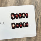 Press-On Nails Floral Accent Reusable Long-Lasting Hold
