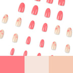 Press-On Nails Floral Accents Durable & Comfortable