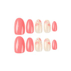 Press-On Nails Floral Accents Durable & Comfortable
