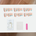 Press-On Nails Floral Accents Glue & Application Matrix