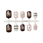 Press-On Nails Floral Accents Reusable & Long-Lasting