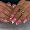 Press-On Nails Floral Acrylic Comfort Fit