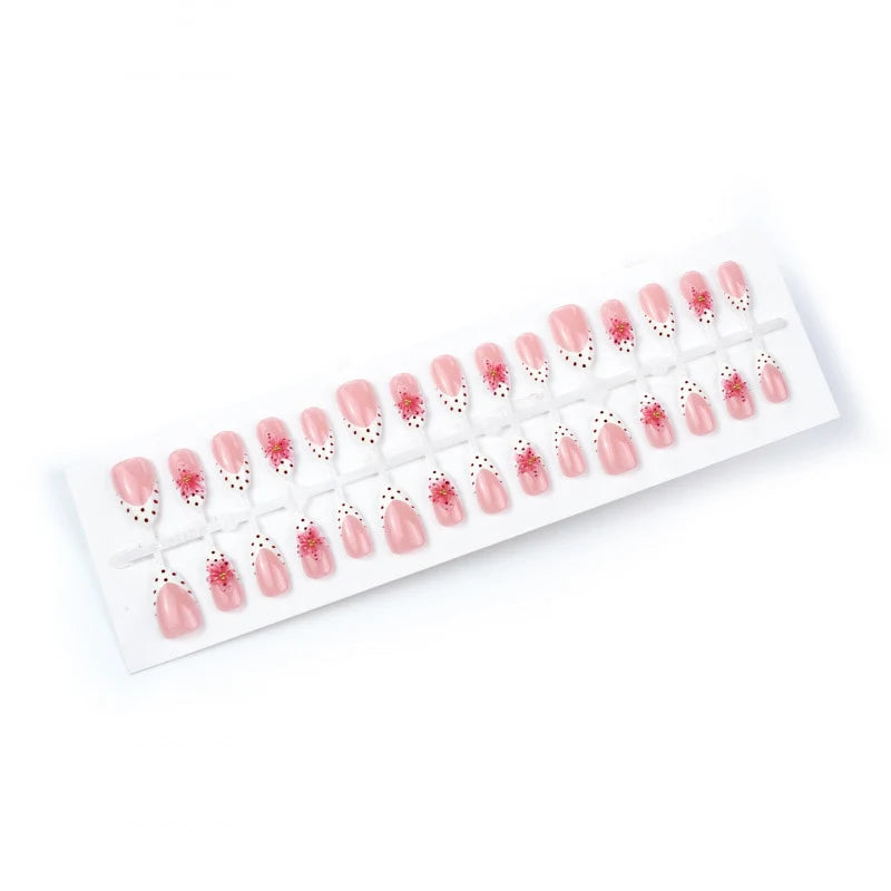 Press-On Nails Floral Acrylic Comfort Fit