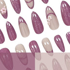 Press-On Nails Floral Acrylic Comfort Fit Set of 24