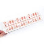 Press-On Nails Floral Acrylic Long-Lasting