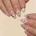 Press-On Nails Floral Acrylic Multiple Sizes