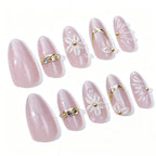 Press-On Nails Floral Acrylic Multiple Sizes