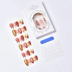 Press-On Nails Floral Acrylic Reusable