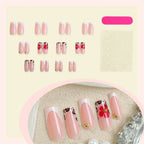 Press-On Nails Floral & Animal Print Reusable Adhesive Tabs