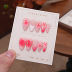 Press-On Nails Floral Art Easy Application Set of 24