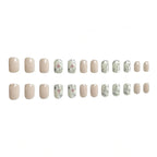 Press-On Nails Floral Art Easy Apply Multiple Sizes