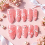 Press-On Nails Floral & Butterfly Easy Application