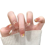 Press-On Nails Floral Butterfly Easy Application