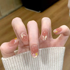 Press-On Nails Floral Butterfly Easy Application