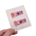 Press-On Nails Floral Design 24-Piece Comfort Fit