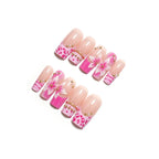 Press-On Nails Floral Design 24 Pieces