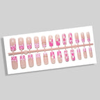 Press-On Nails Floral Design 24 Pieces
